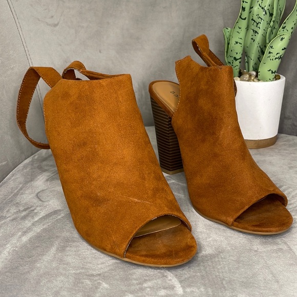 BAMBOO Frenzy 45S Women's Open Toe Chunky Heel Sandals - Comfortable & Stylish